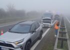 Eleven-vehicle pile-up disrupts traffic on D6 motorway