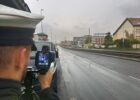 Police monitor road safety despite rainy conditions