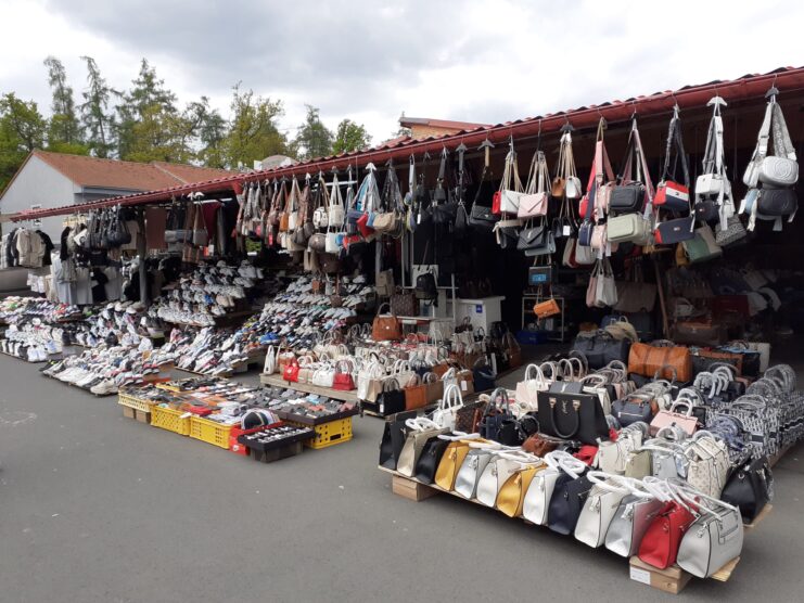 Illegal cigarettes and counterfeit products seized at border market