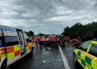 Five injured in multi-car crash on D10 motorway near Mladá Boleslav