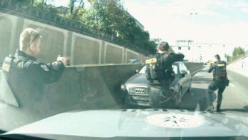 Drunk driver flees, crashes with child in car