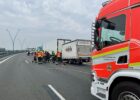 Crash involving van and truck closes part of Prague Ring Road